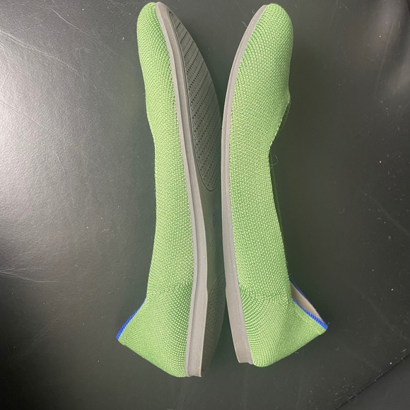 Rothys The Point Grass Green Rounded Toe Knit Flats Womens Size 7 - Picture 3 of 6